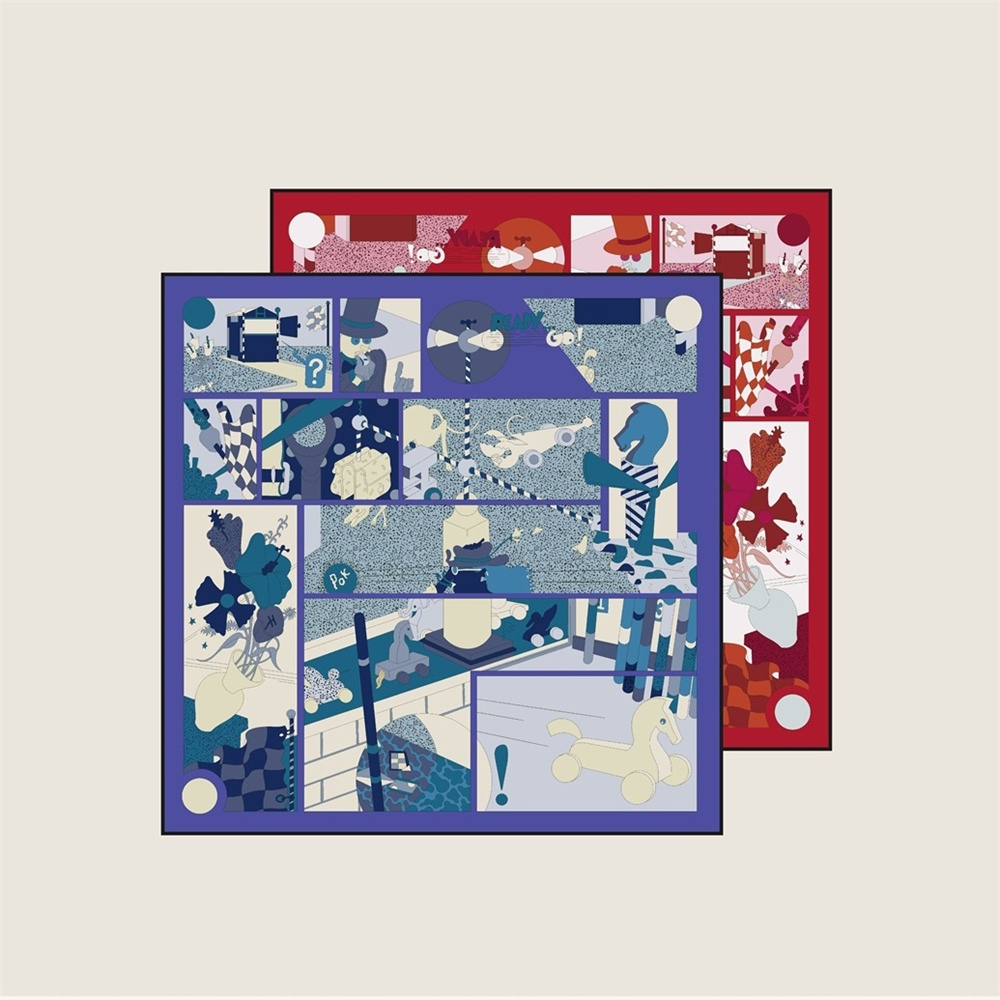 Scarf Silk Square - 2025 New Luxury Hand Rolled Twill