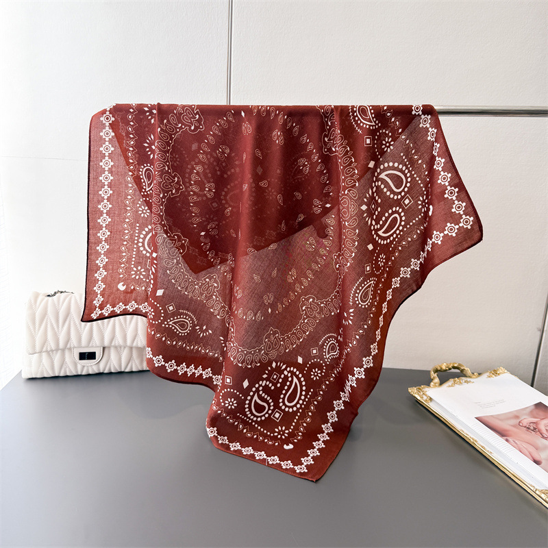 Pure Cotton Women Scarf Square - Ascot Neck Scarf review and price