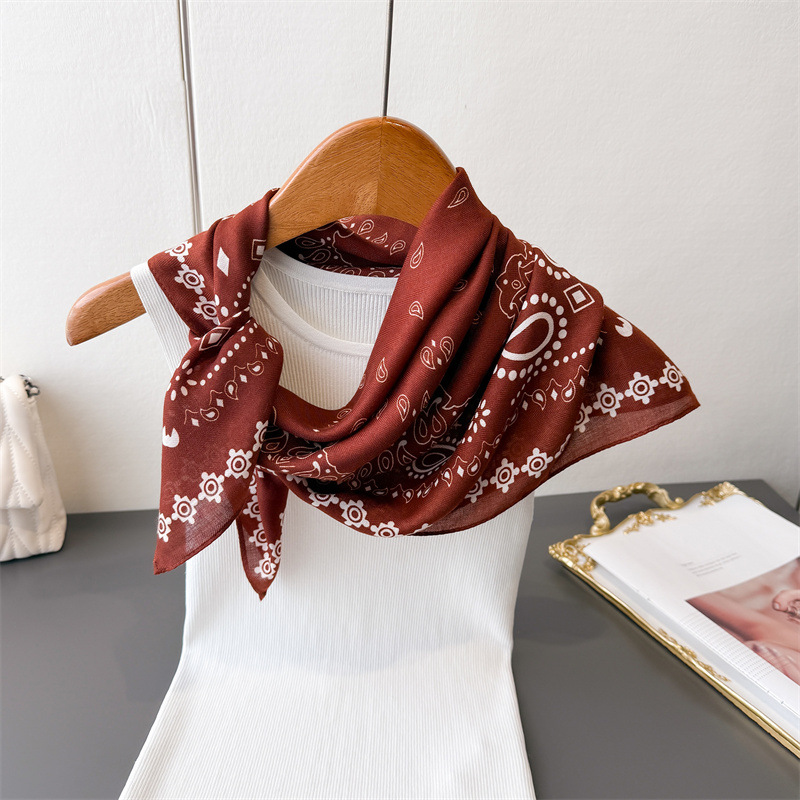 Pure Cotton Women Scarf Square - Ascot Neck Scarf review and price