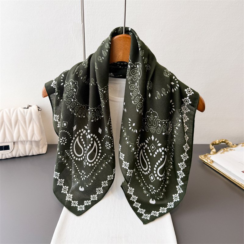 Pure Cotton Women Scarf Square - Ascot Neck Scarf review and price