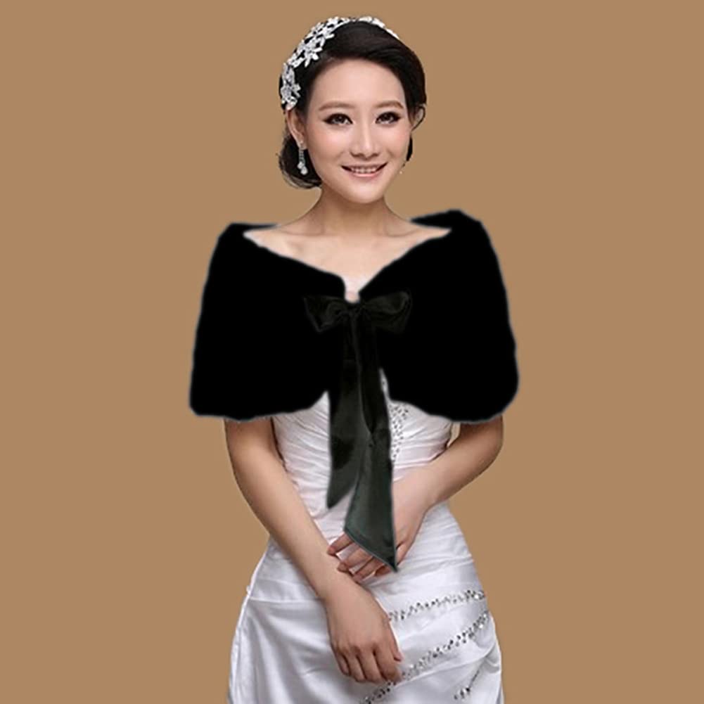 Women's Bridal Wedding Faux Fu - Stole Wedding Shawl review and price