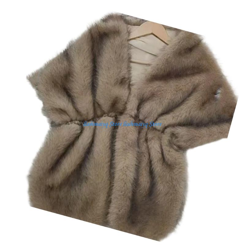 573B Luxurious Artificial Furs - Stole Wedding Shawl review and price