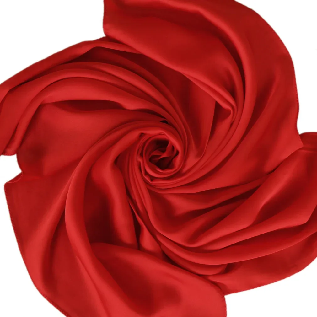 Satin Scarf Women 70cm Solid C - Scarf Silk Square review and price