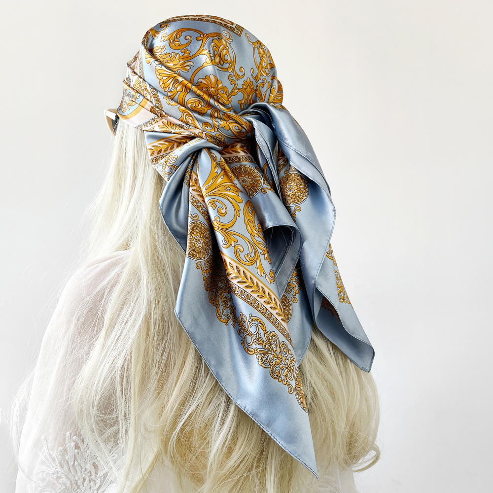 Silk Shawl Satin Square Scarf  - Scarf Silk Square review and price