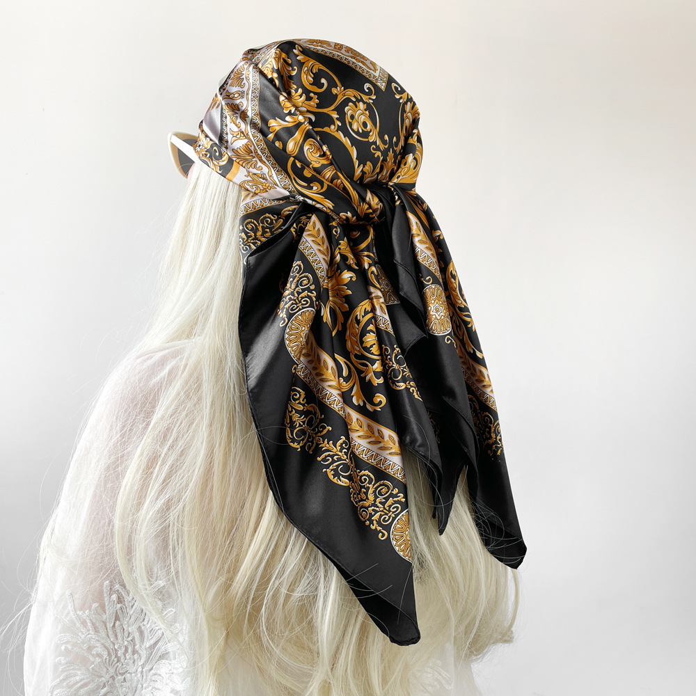 Silk Shawl Satin Square Scarf  - Scarf Silk Square review and price