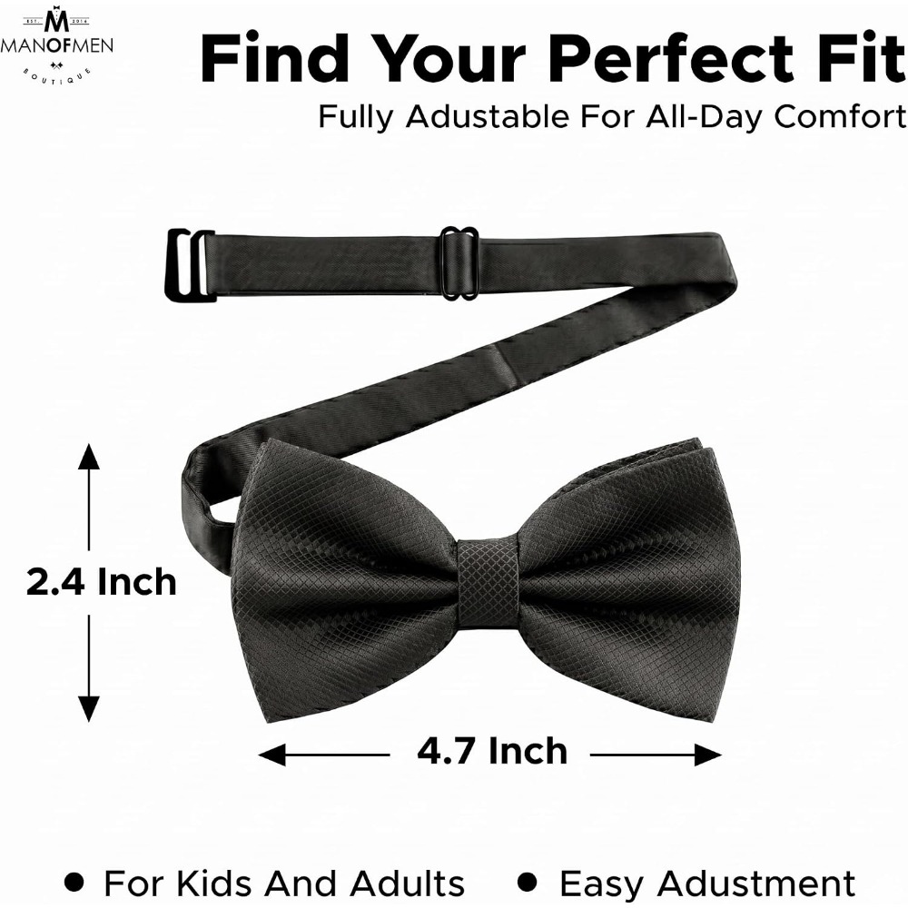 Polyester Solid Pretied Bow Ti - Bow Tie Pre Tied review and price