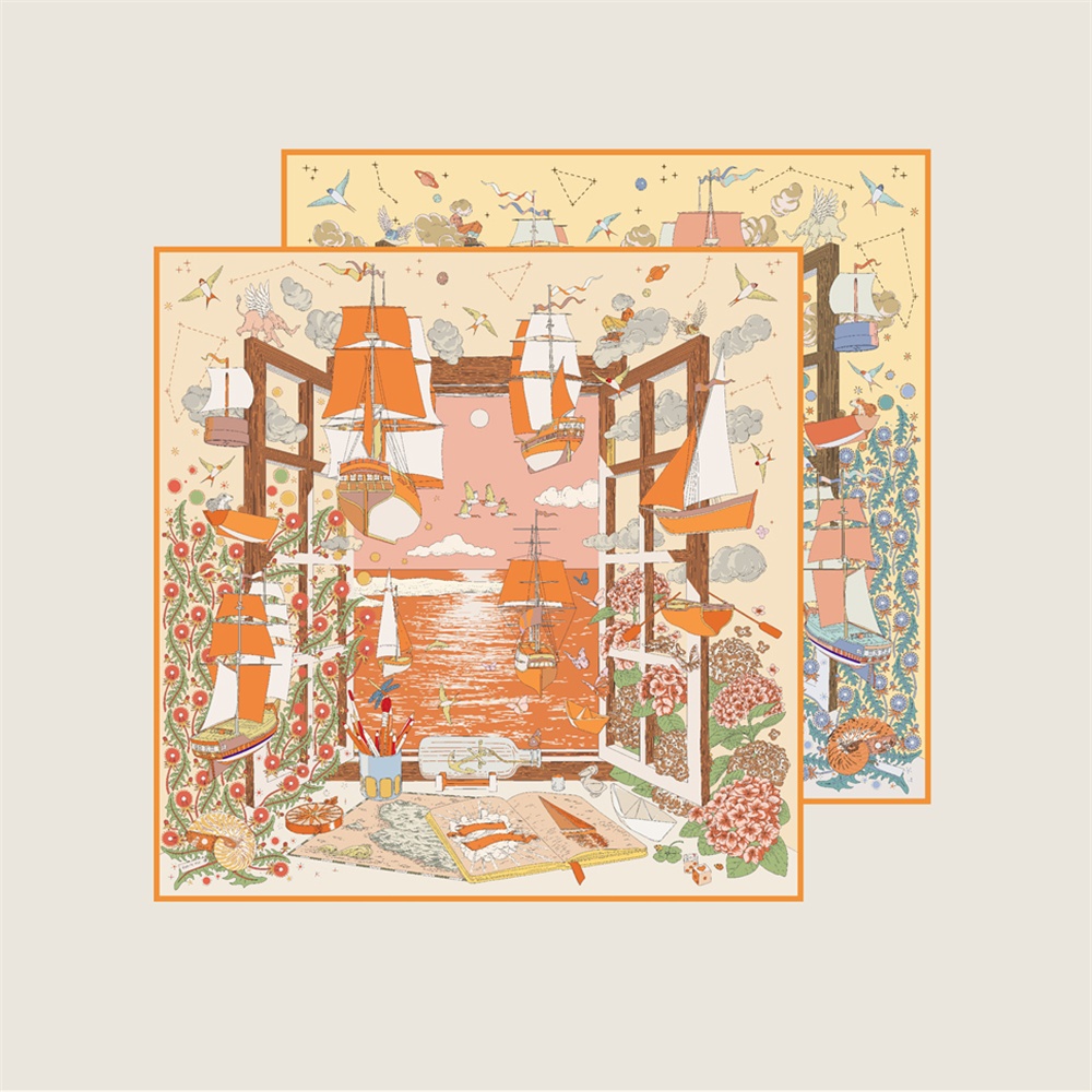 90CM Brand Silk Scarves Wraps  - Scarf Silk Square review and price