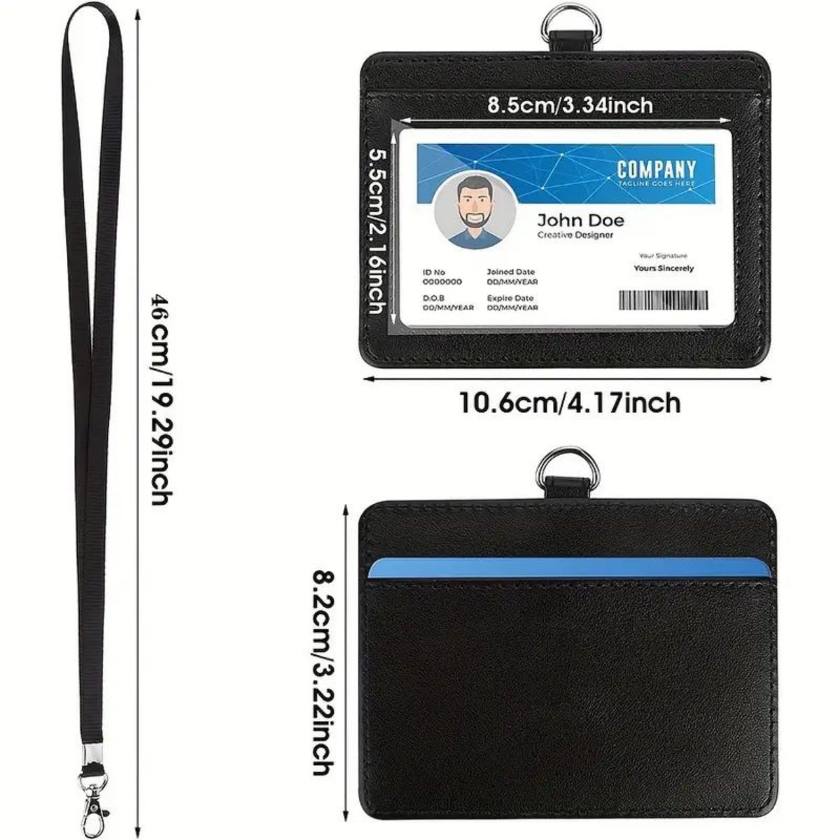 1 pc Horizontal ID badge holde - Lanyard Badge Holder review and price