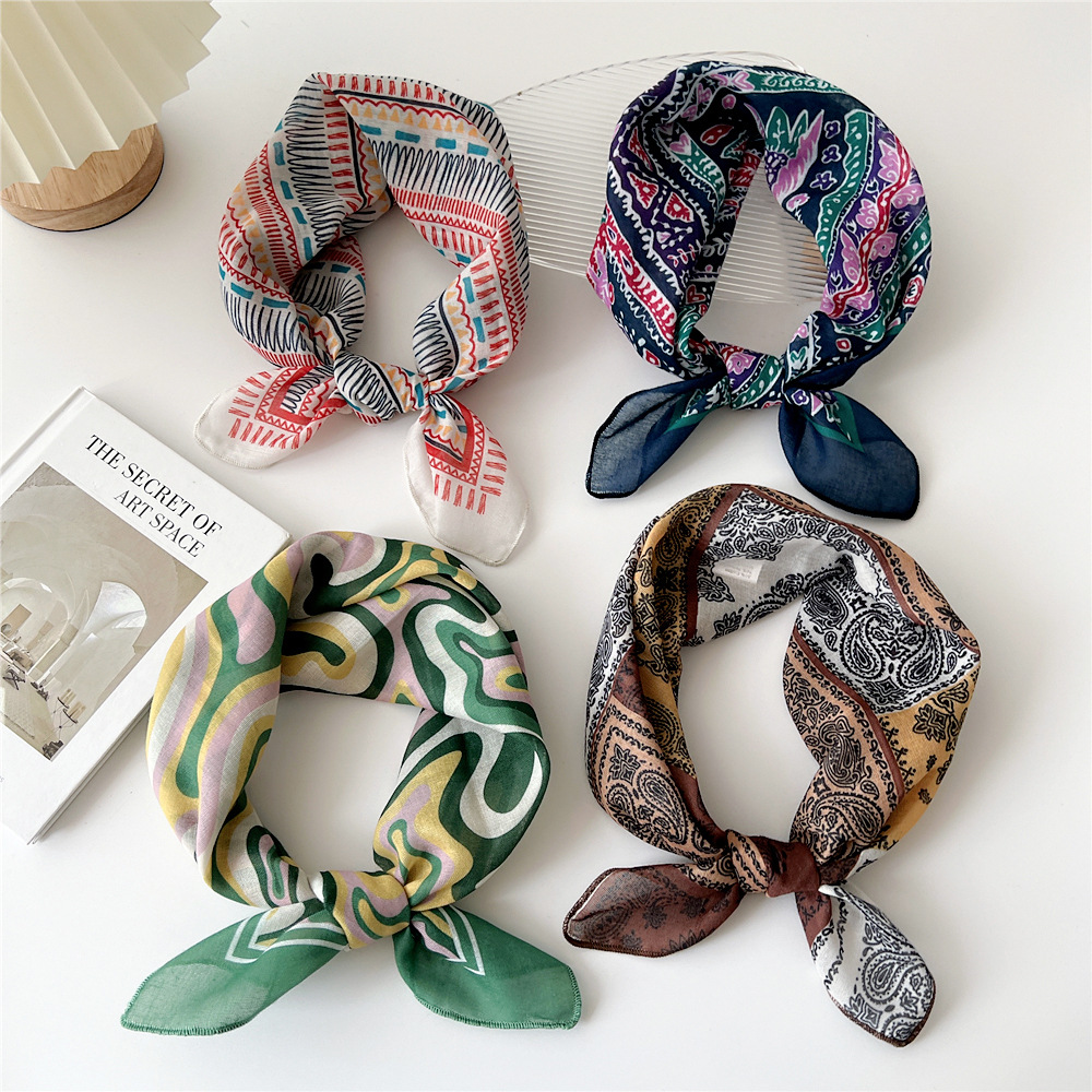 Fashion Cotton Scarf Women Flo - Bandana Cotton review and price