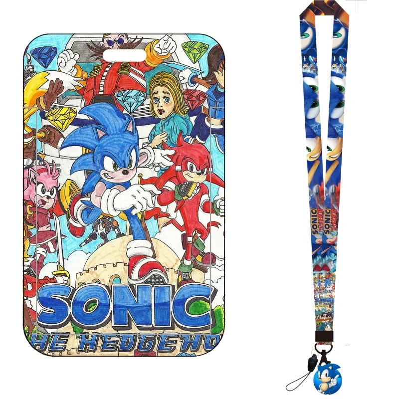 Cartoon Sonic Bus Card Holder  - Lanyard Badge Holder review and price