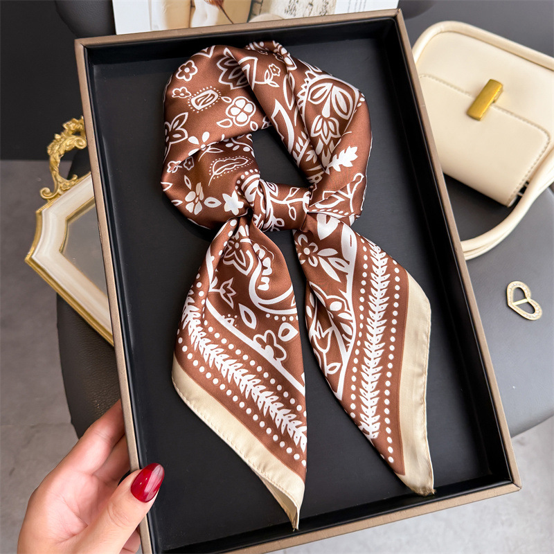1Pc cashew print fashion silk  - Scarf Silk Square review and price