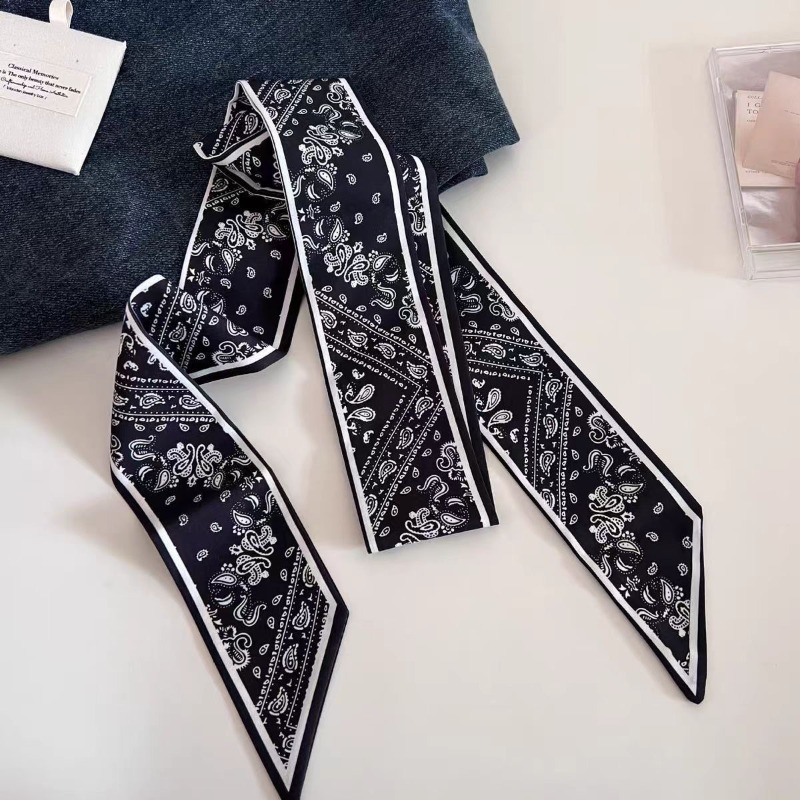 Black White Double Sided Paisl - Ascot Neck Scarf review and price