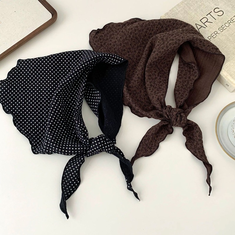 Artistic Floral Triangle Scarf - Ascot Neck Scarf review and price