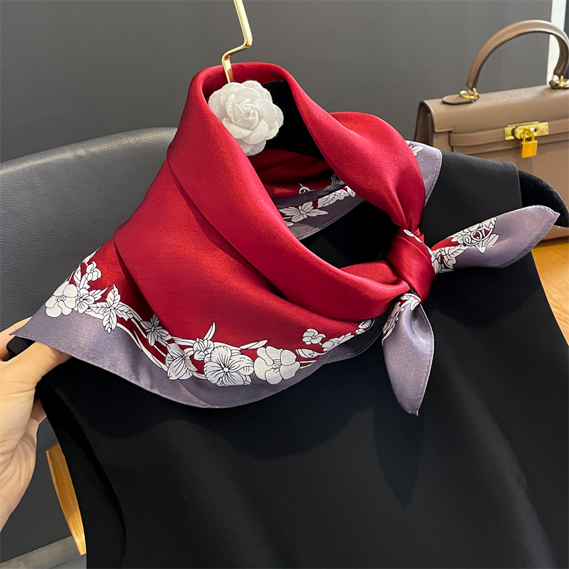 2024 Luxury Print 100% Silk Sc - Ascot Neck Scarf review and price