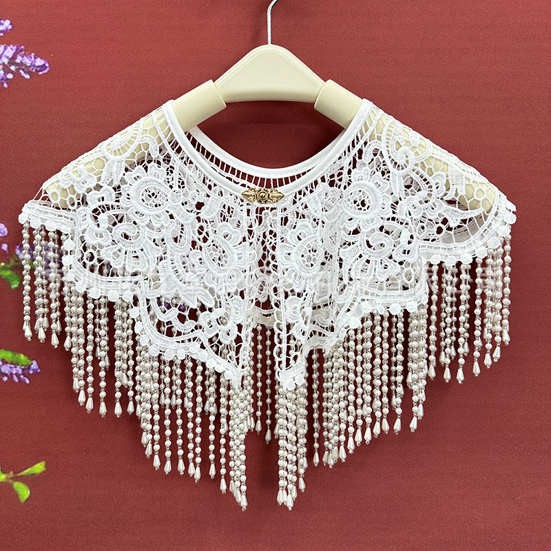 Vintage Pearl Tassel Shawl Anc - Stole Wedding Shawl review and price