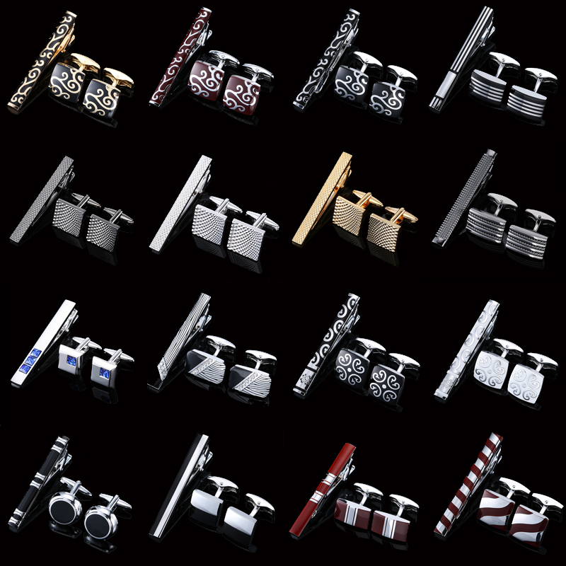 High quality cuff and tie clip - Tie Bar Set Gift review and price