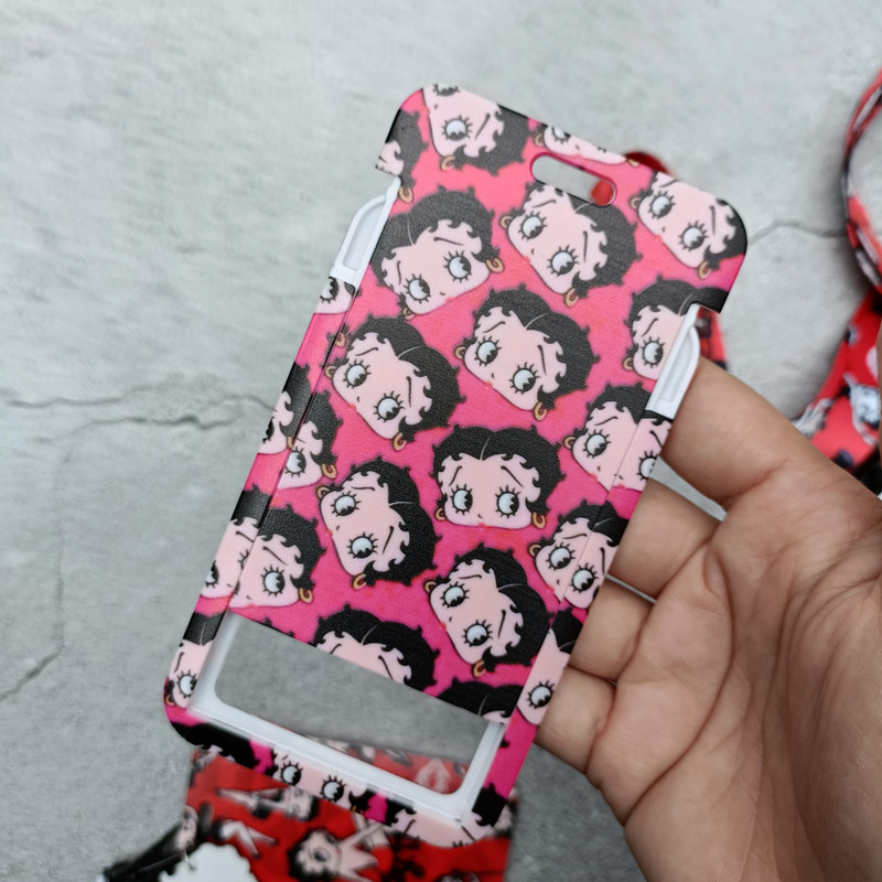 Betty Boop series anime bus ca - Lanyard Badge Holder review and price
