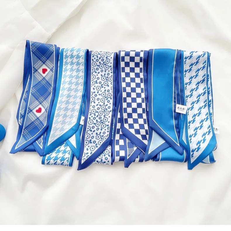 Klein blue silk scarf new chec - Bandana Cotton review and price
