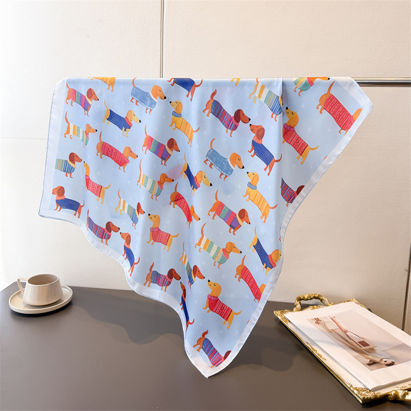 Ladies Cotton Dog Printed Squa - Bandana Cotton review and price